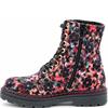 HEAVENLY FEET WOMENS ZIP LACE ANKLE BOOT - ROSE PINK VELOUR